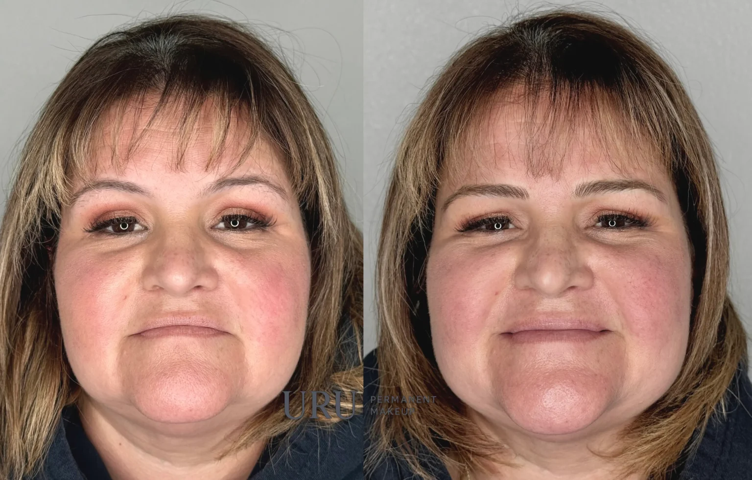 Nano hair-stroke eyebrow enhancement creating soft, natural-looking brows with refined shape and symmetry results in Sacramento.